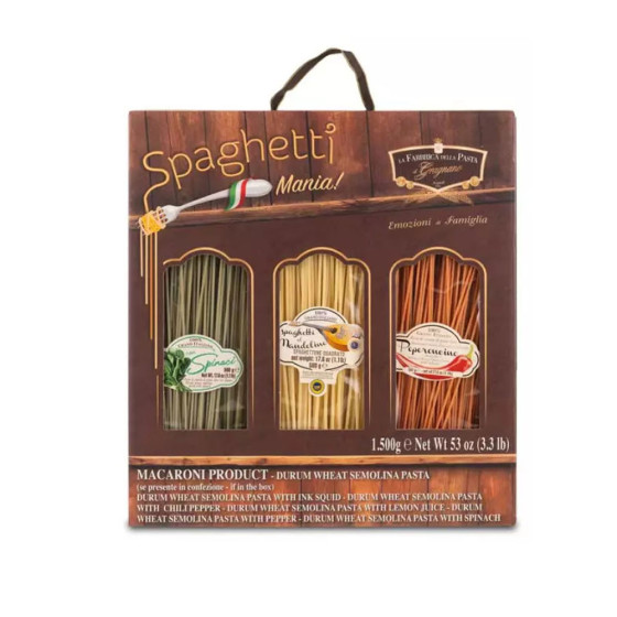 Set Spaghetti Mania - Pâtes de Gragnano IGP 500 g x 3