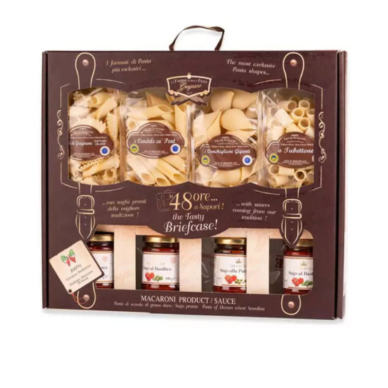 48 Ore di Sapori – Pasta aus Gragnano IGP 250 g und Fertigsauce 180 g