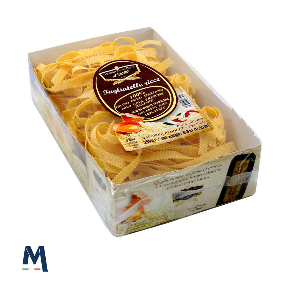 Tagliatelle Ricce all'uovo - Pasta di Gragnano IGP 250 gr
