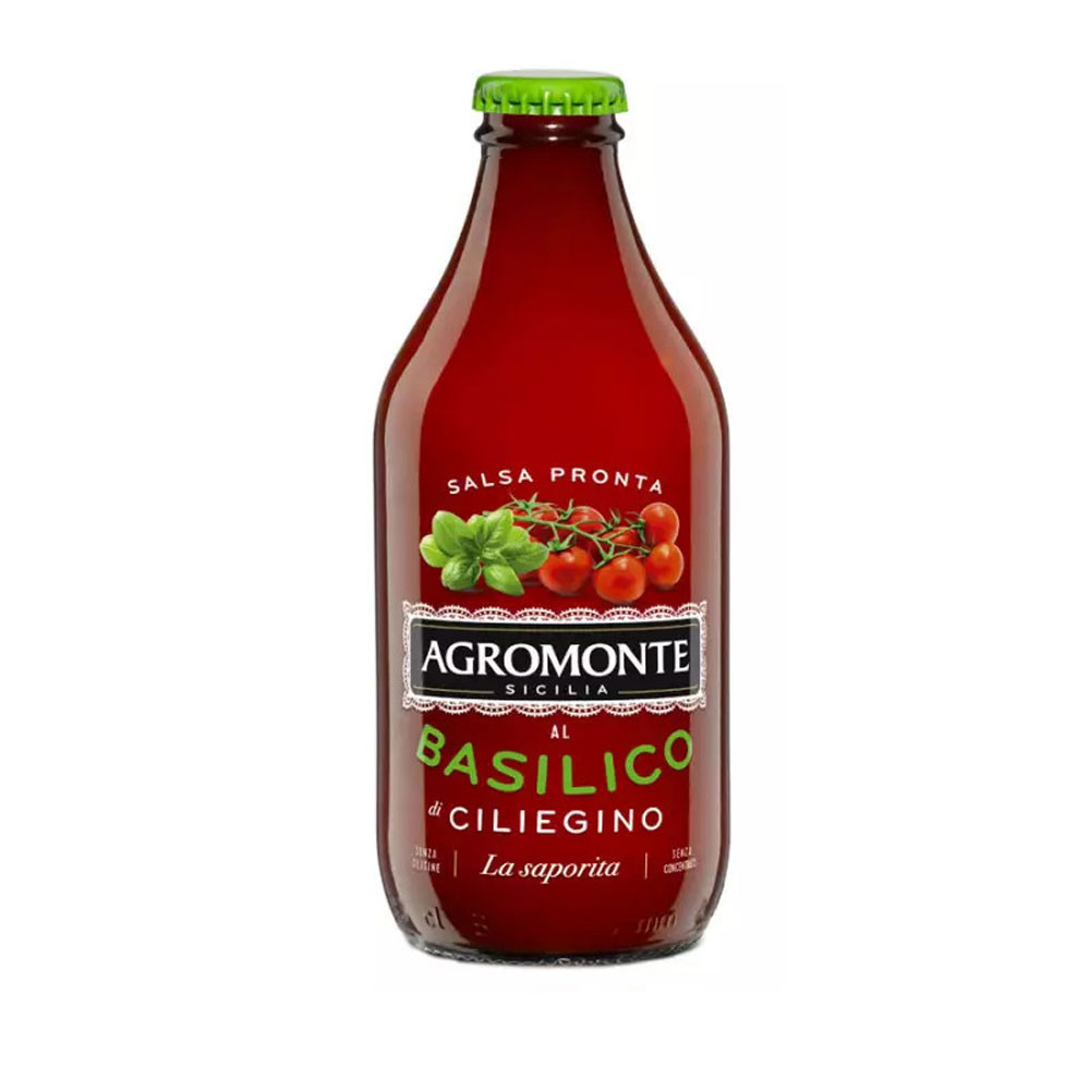 Agromonte Salsa pronta di Pomodoro Ciliegino con Basilico 330 gr