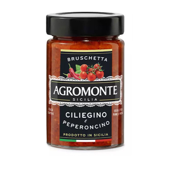 Bruschetta with Cherry Tomatoes and Hot Chilli Pepper 200 g Agromonte