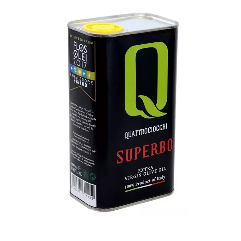 Bidon d'huile d'olive extra vierge Superbo 1 l Frantoio Quattrociocchi