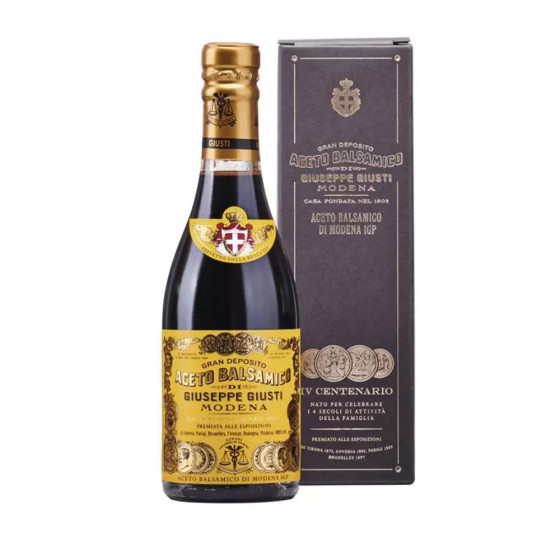 Balsamic Vinegar of Modena IGP 4 Gold Medals Boxed 250 ml