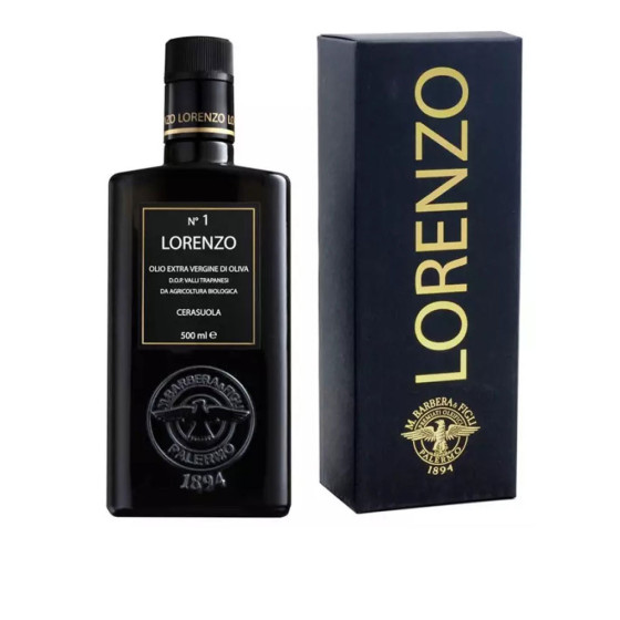 Lorenzo Nr. 1 Natives Olivenöl Extra DOP Valli Trapanesi Bio 500 ml Ba
