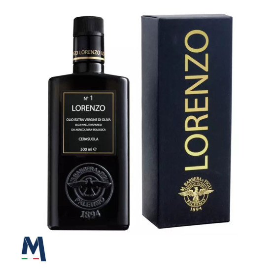 Lorenzo No. 1 Extra Virgin Olive Oil DOP Valli Trapanesi Organic 500 m