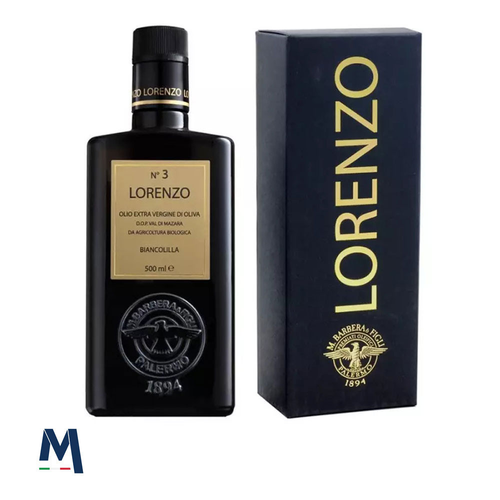 Lorenzo N°3 Olio EVO Val di Mazara DOP 500 ml Scatolato