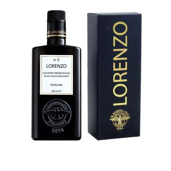 Lorenzo No. 5 Nocellara Extra Virgin Olive Oil 500 ml Barbera Boxed