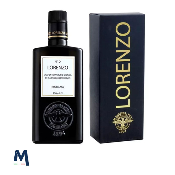 Lorenzo Nr. 5 Natives Olivenöl Extra Nocellara 500 ml Barbera in Box