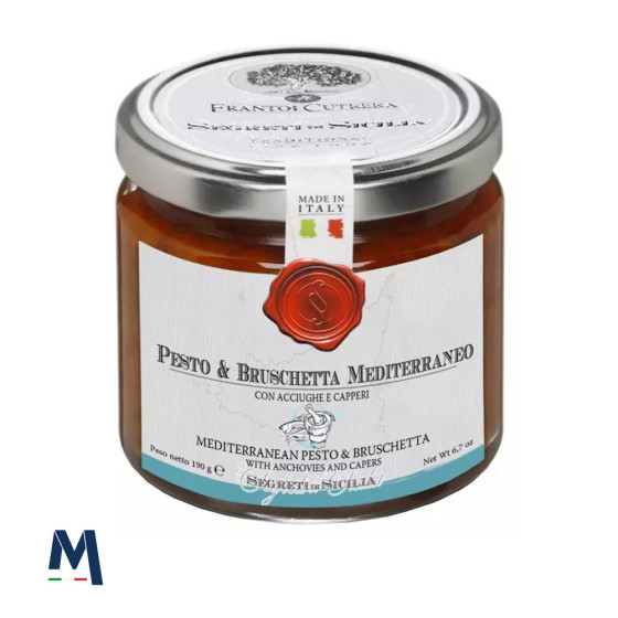 Mediterranean pesto and bruschetta with anchovies and capers 190 g