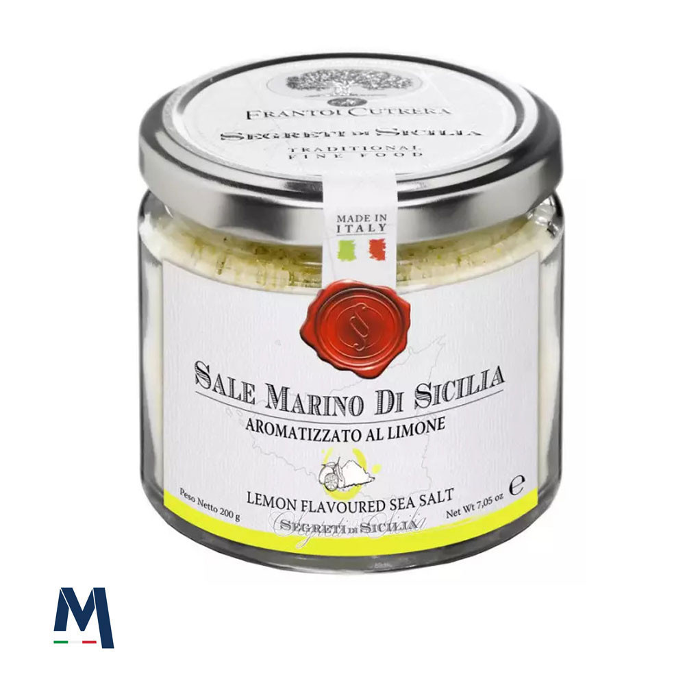 Sale marino di Sicilia aromatizzato al Limone 200 gr Cutrera