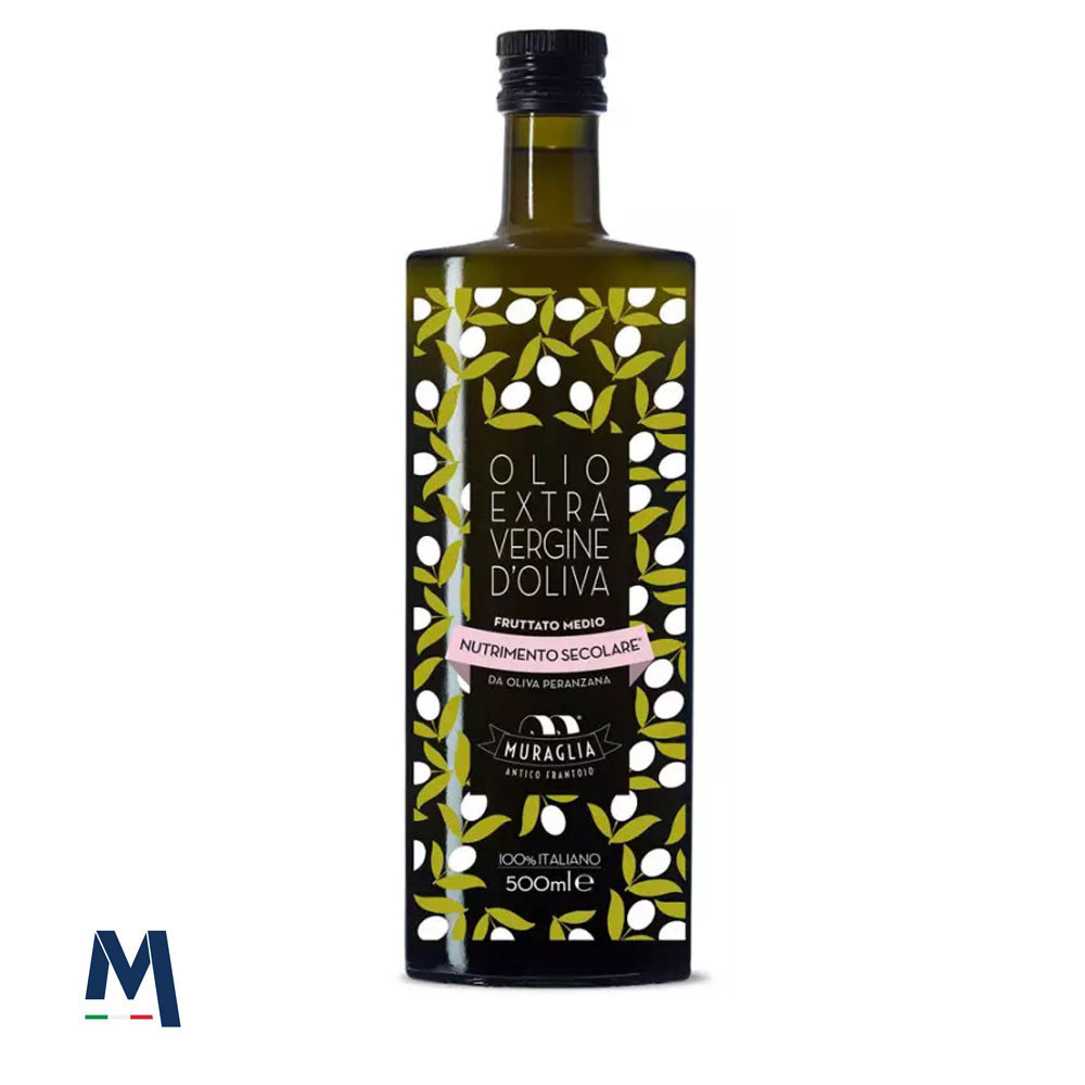 Huile d'olive extra vierge Monocultivar Peranzana Fruité moyen 500 ml