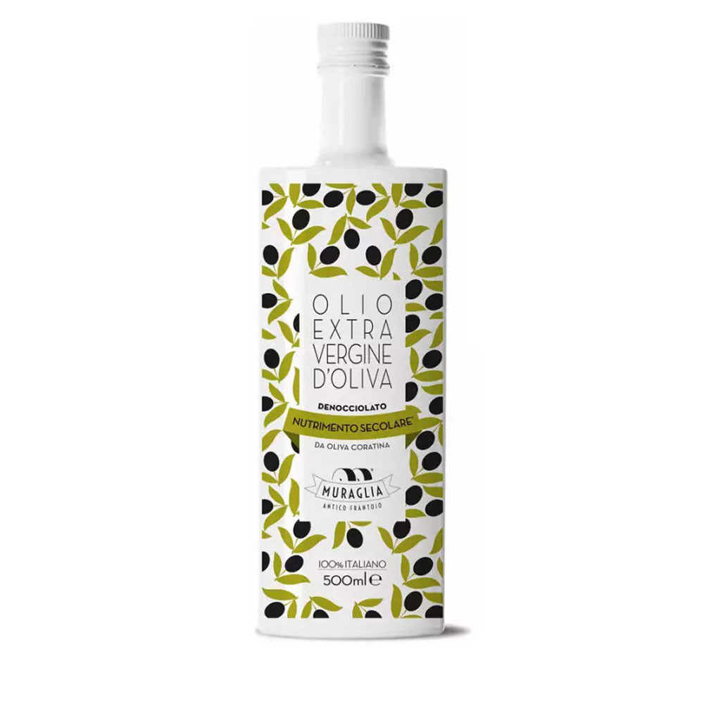Monocultivar Extra Virgin Olive Oil ‘Essenza’ Coratina Pitted 500 ml