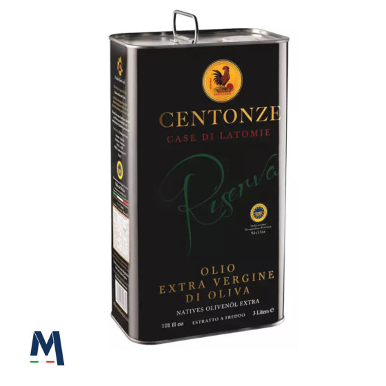 Huile d'olive extra vierge IGP Sicile Boîte de 3 litres Centonze