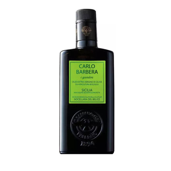 Huile d'olive extra vierge biodénoyautée IGP Sicile Giardini di Carlo