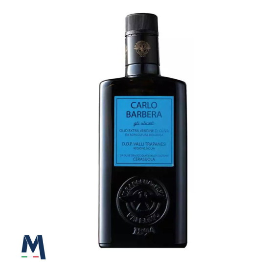 Olio EVO Bio Denocciolato DOP Valli Trapanesi Uliveti di Carlo 500 ml