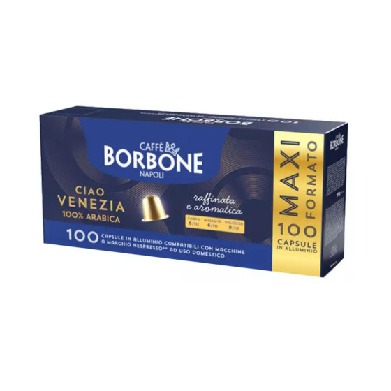 100 Capsule Alluminio Compatibili Nespresso® Ciao Venezia Caffè Borbone