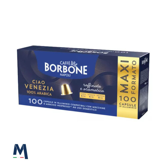 100 Capsule Alluminio Compatibili Nespresso® Ciao Venezia Borbone