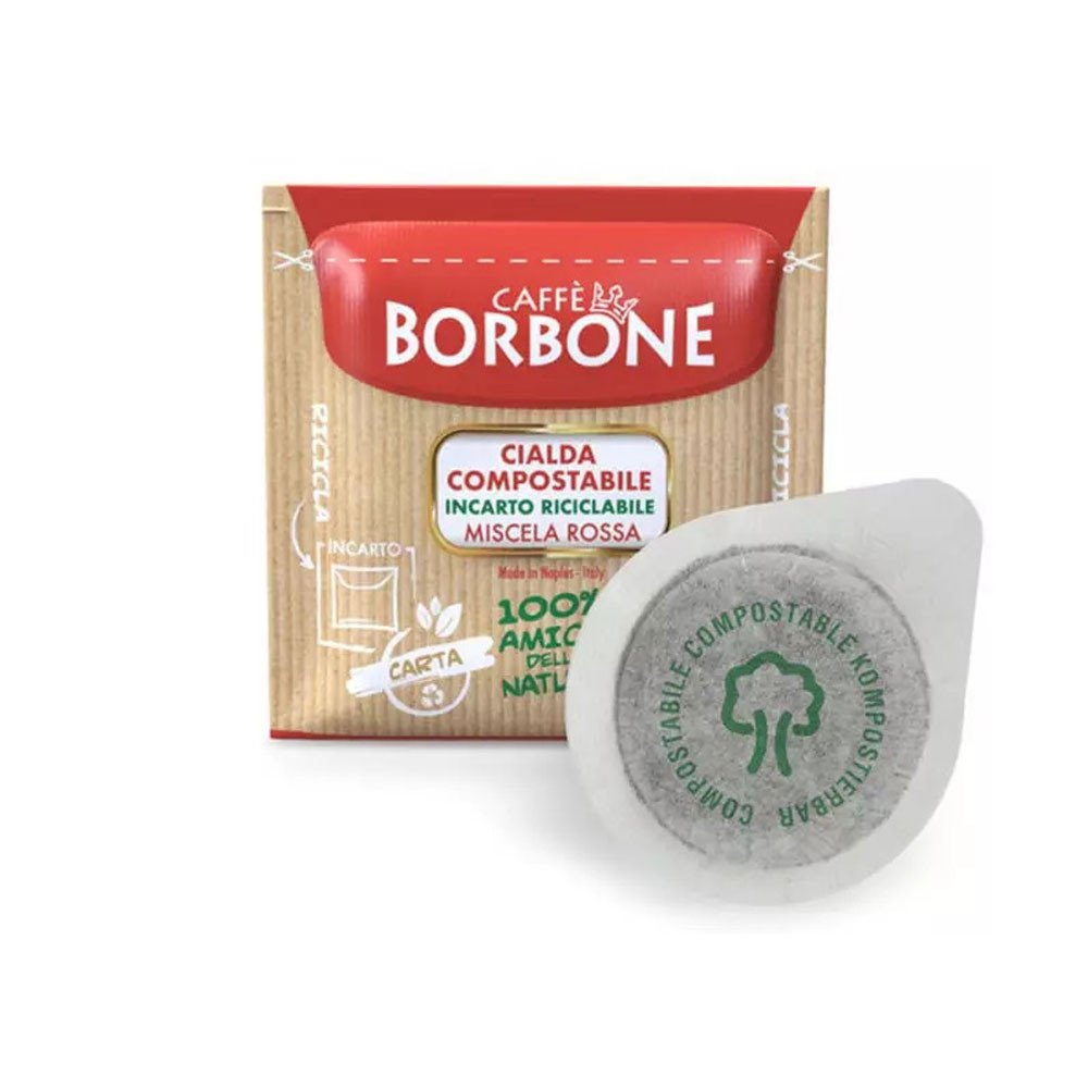 50 ESE 44 mm coffee pods RED blend Borbone