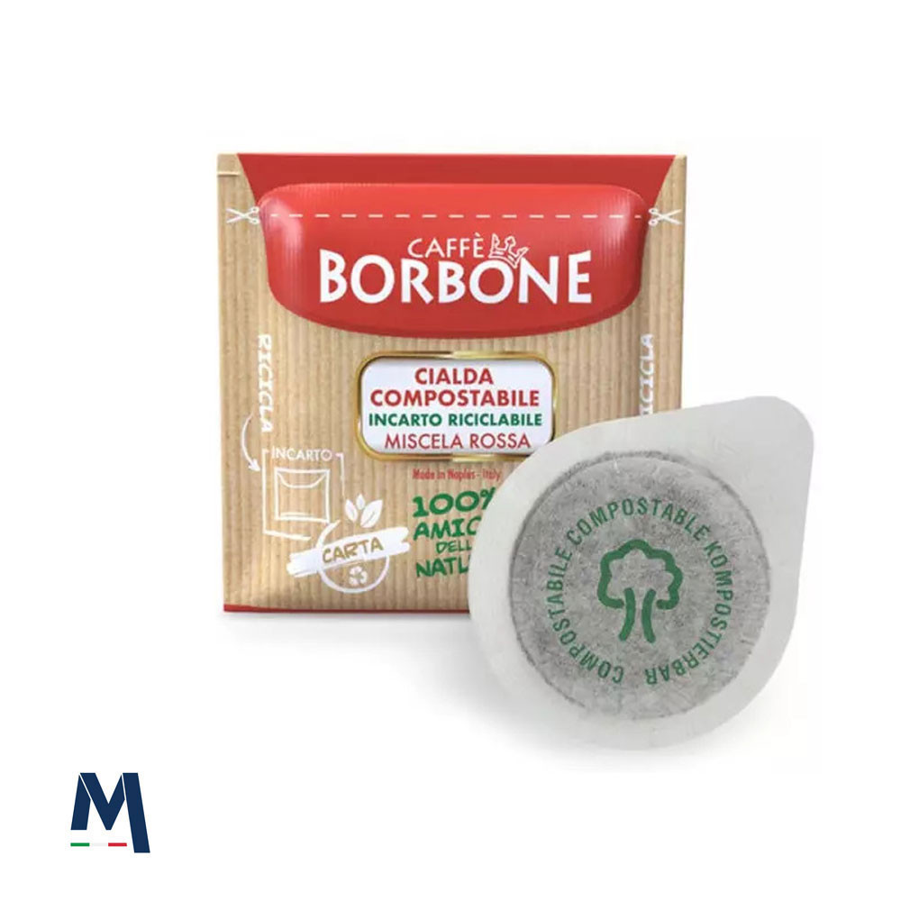 50 dosettes de café ESE 44 mm mélange ROUGE Borbone