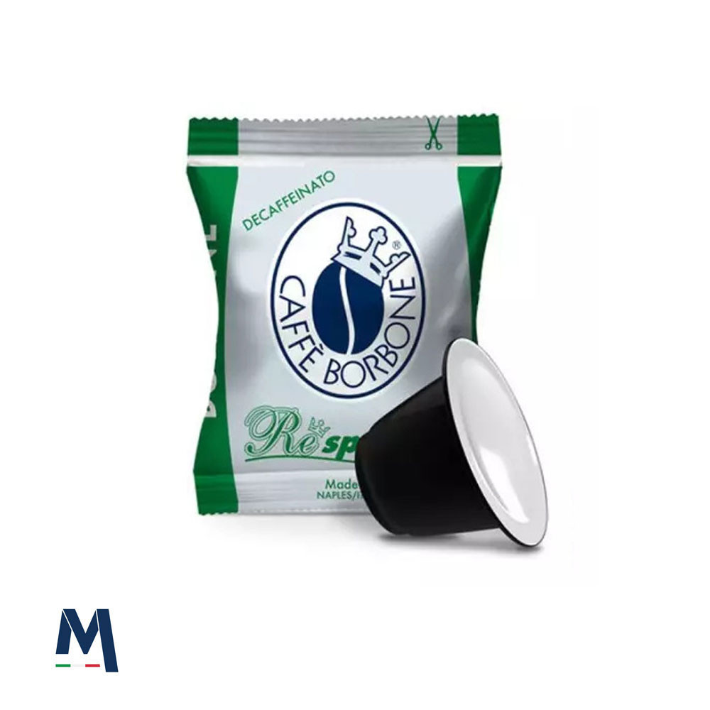 50 Capsule Caffè REspresso Miscela DEK VERDE Nespresso® Borbone