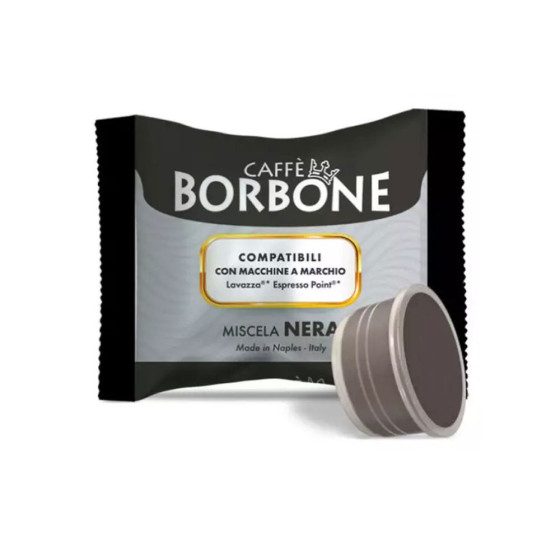 50 Lavazza® Espresso Point® BLACK Blend Borbone capsules