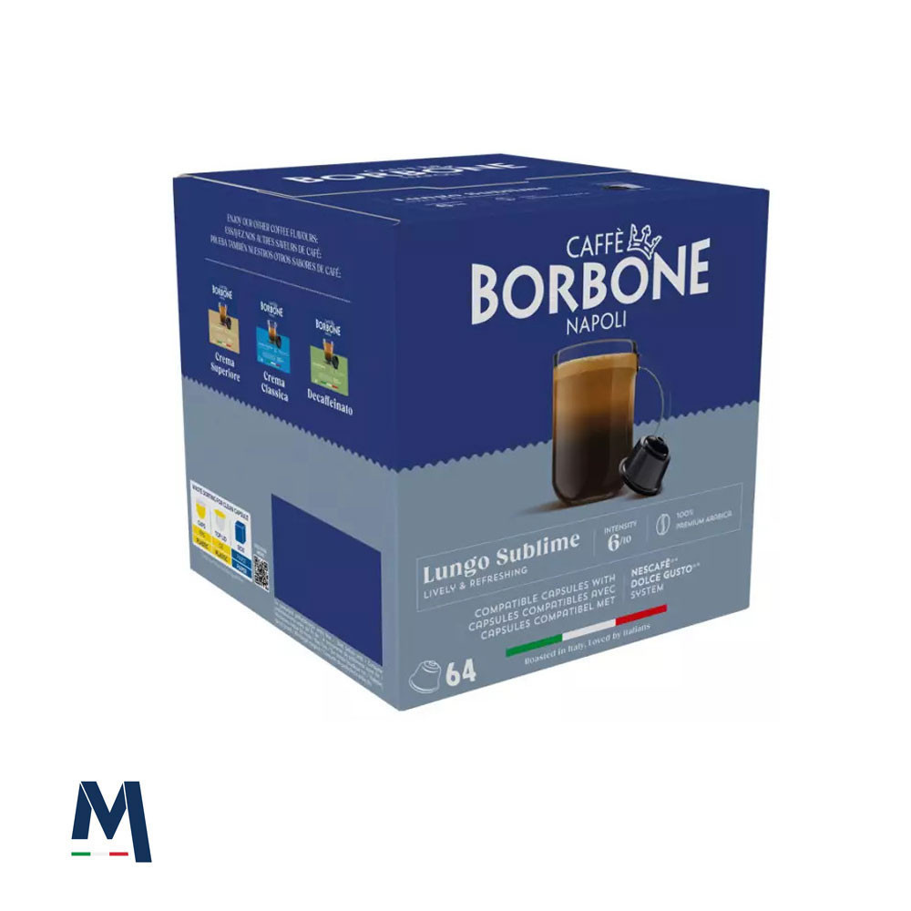 64 Lungo Sublime Coffee Capsules compatible with Nescafé® Dolce Gusto®