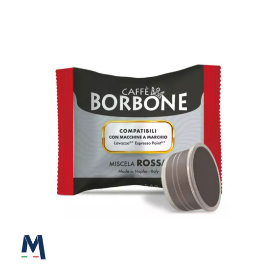 50 capsules de café mélange ROUGE Lavazza® Espresso Point® Borbone