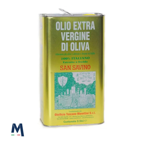 San Savino Extra Virgin Olive Oil 3 litre tin Morettini