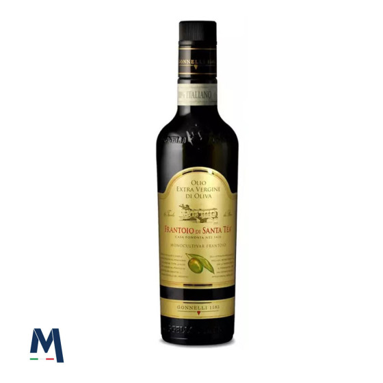 Extra Virgin Organic Olive Oil Monocultivar Frantoio 500 ml Santa Tea