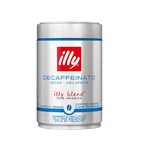 Coffee beans Illy Decaffeinated tin 250 gr