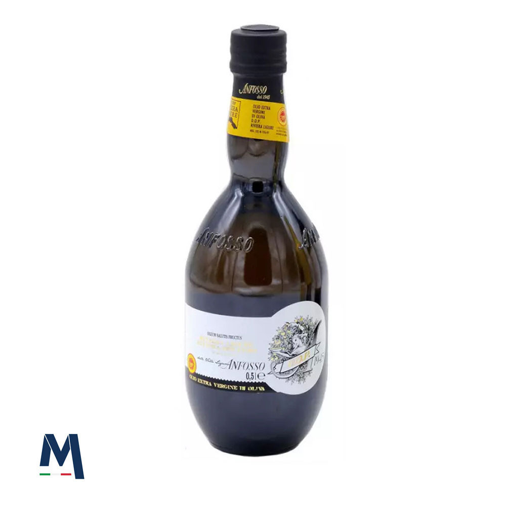 Anfosso Huile d'olive extra vierge DOP Riviera Ligure dei Fiori 500 ml