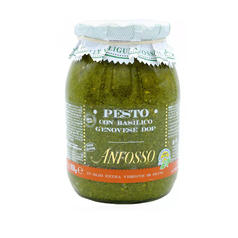 Pesto sans ail au basilic de Gênes DOP Anfosso 950 g