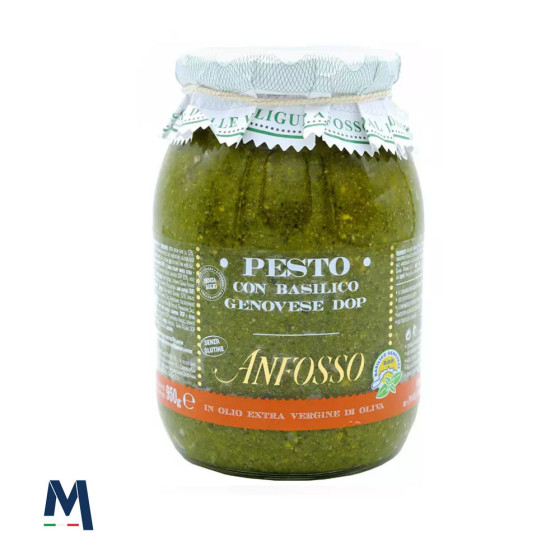 Pesto sans ail au basilic de Gênes DOP Anfosso 950 g