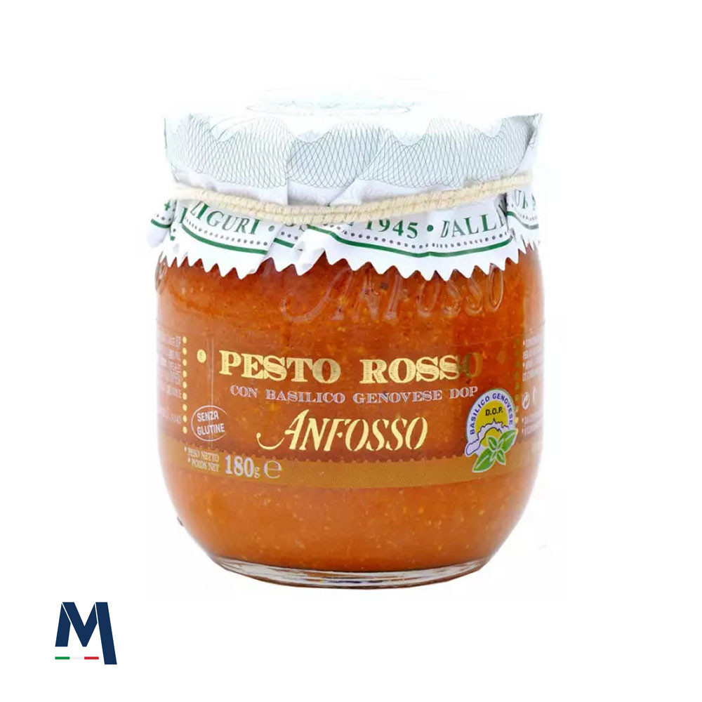 Red Pesto with Anfosso Genovese DOP Basil 180g