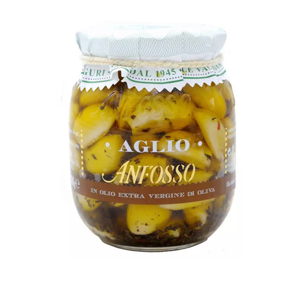 Ail à l'huile d'olive Extra Vierge Anfosso 300 g