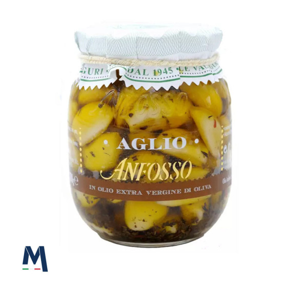 Ail à l'huile d'olive Extra Vierge Anfosso 300 g