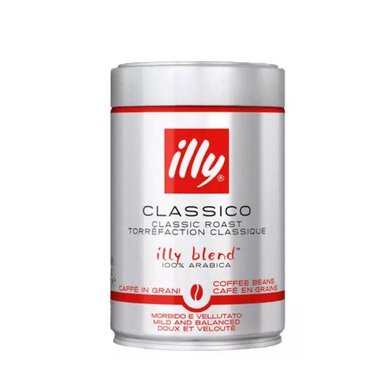 Illy Classic roasted coffee beans tin 250 gr