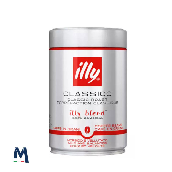 Illy Classic roasted coffee beans tin 250 gr