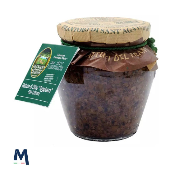 Olivencreme aus Taggiasca Oliven und Zitrone 180 g