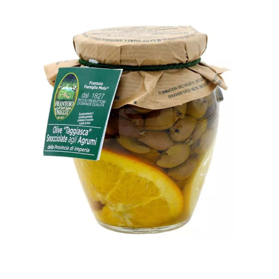 Pitted Taggiasca Olives with Citrus 270g