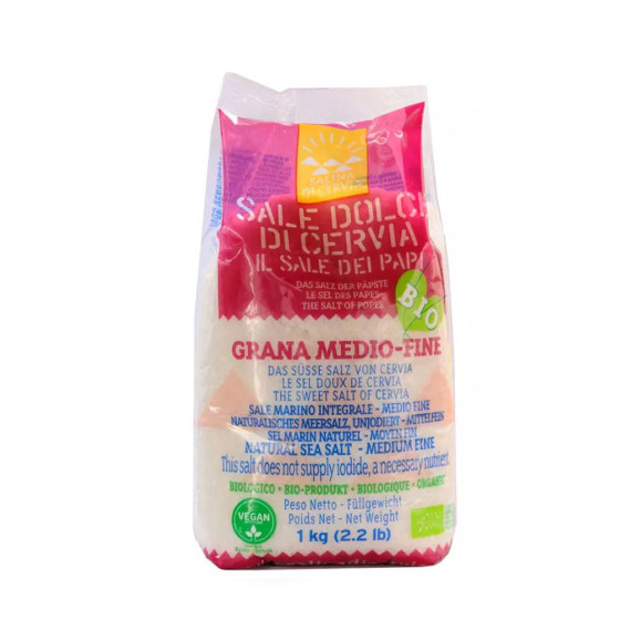 Biologisches Mittelfeines Süßes Salz aus Cervia 1 kg