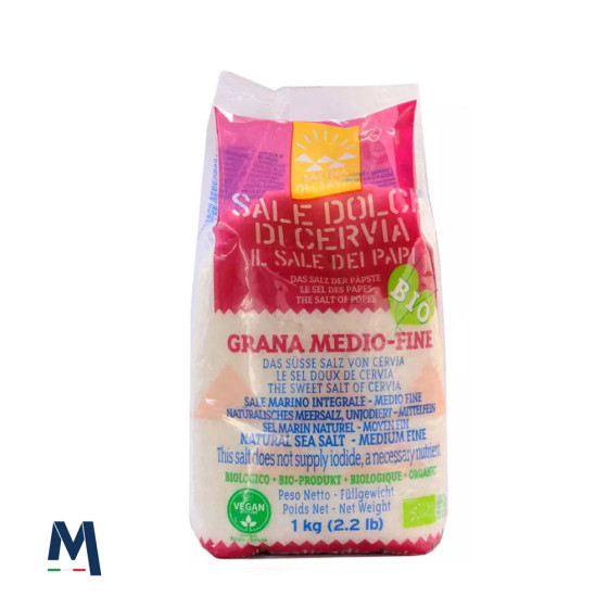 Biologisches Mittelfeines Süßes Salz aus Cervia 1 kg