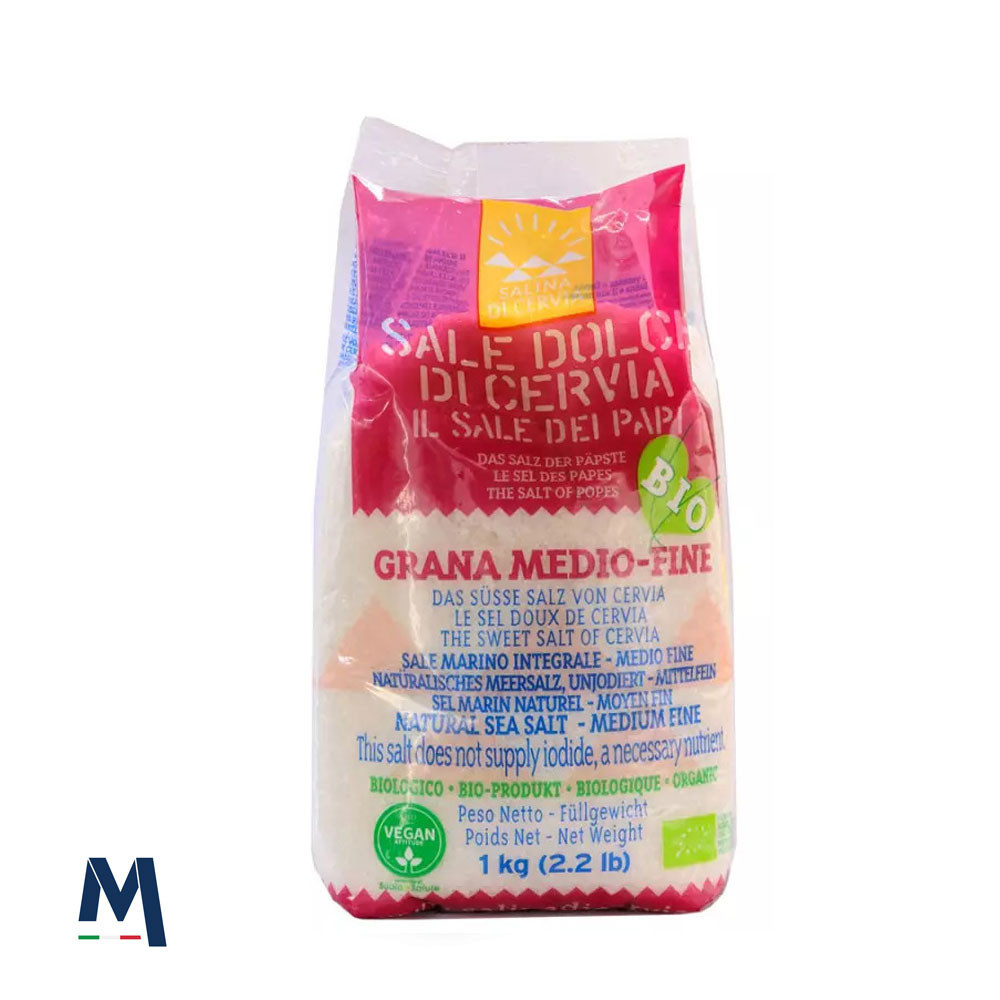 Biologisches Mittelfeines Süßes Salz aus Cervia 1 kg