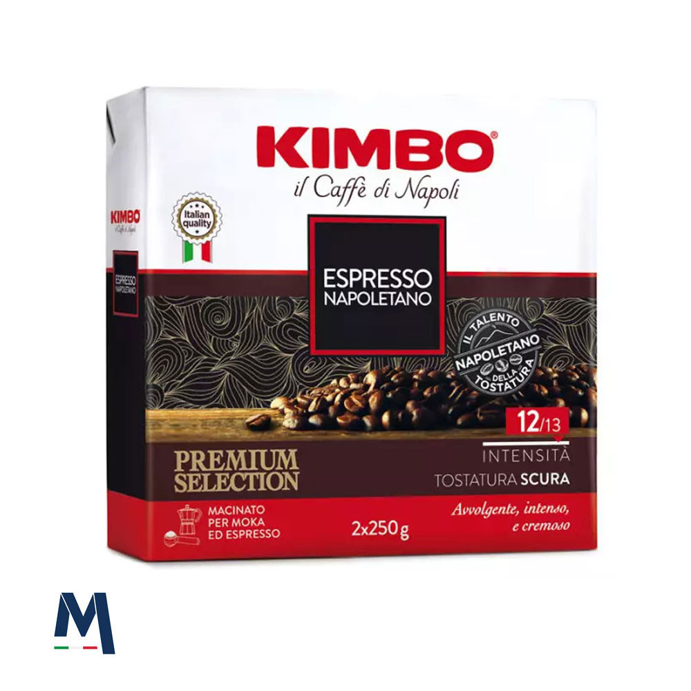 Kimbo Café moulu pour espresso napolitain 250 g x 2