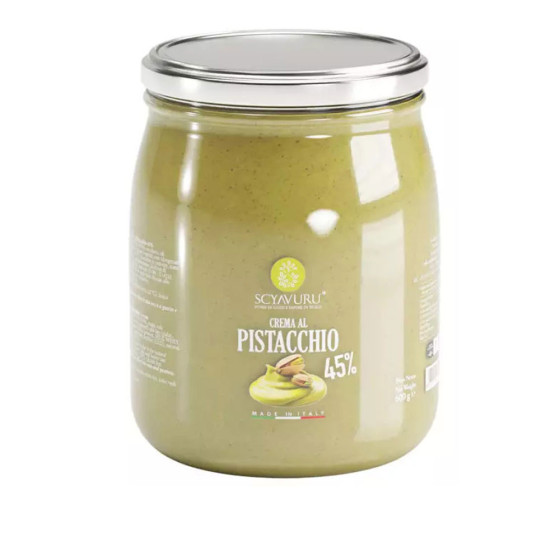 Crema al Pistacchio 45% 600 gr Scyavuru