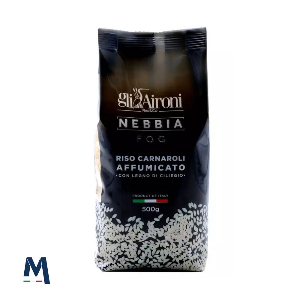Carnaroli Nebbia Smoked Rice  gli Aironi 500 gr