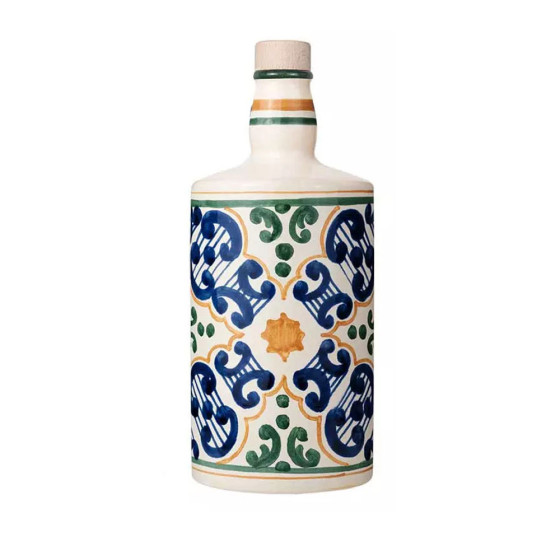 Keramikflasche Golden Sun mit Bio-Olivenöl extra vergine Monocultivar