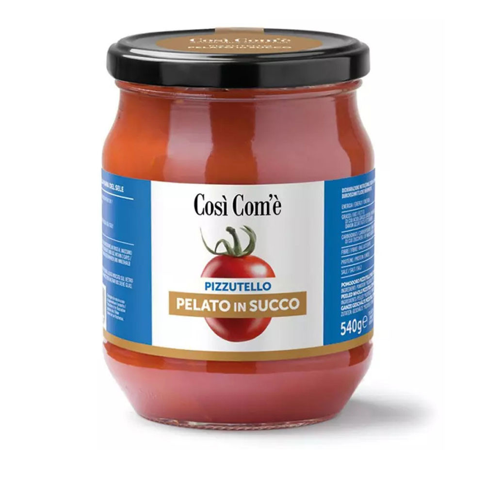Whole Pizzutello Peeled tomatoes in Juice 540 gr