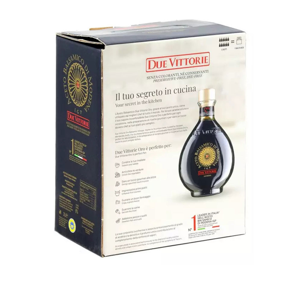 Bag in Box Due Vittorie Balsamic Vinegar of Modena IGP Oro 3 litres