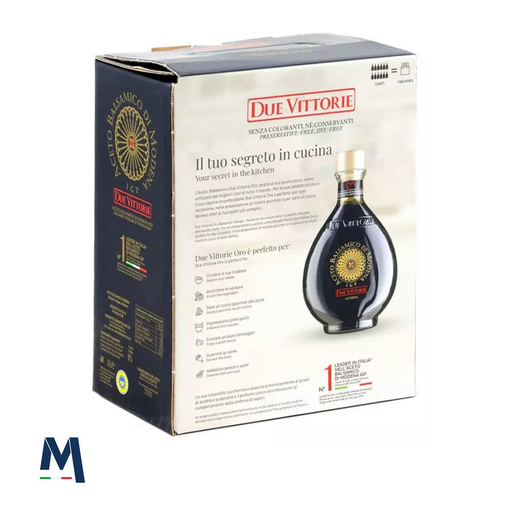 Bag in Box Due Vittorie Balsamic Vinegar of Modena IGP Oro 3 litres